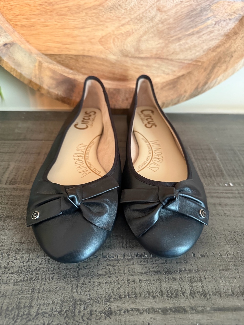 Circus by Sam Edelman “Connie” Woman’s size 10  Black Bow Flat Ballet NWOT - Picture 2 of 8